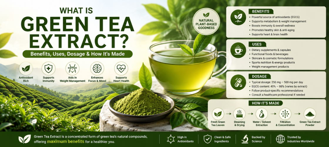 What is Green Tea Extract? Benefits, Uses, Dosage & How It’s Made