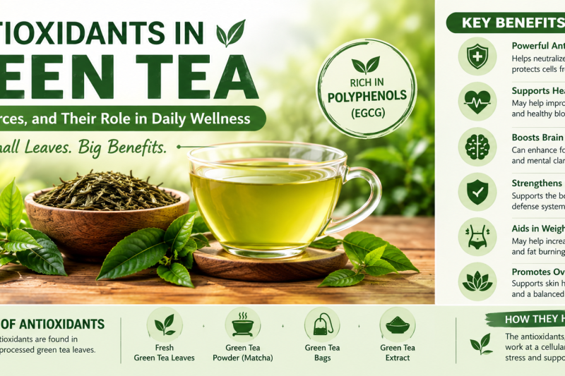 Antioxidants in Green Tea: Benefits, Sources, and Their Role in Daily Wellness