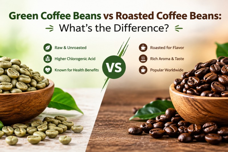 Green Coffee Beans vs Roasted Coffee Beans: What’s the Difference?