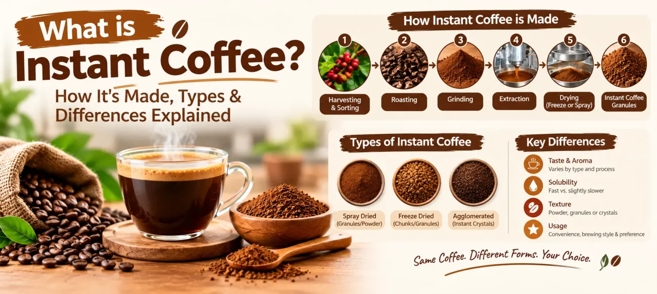 What is Instant Coffee? How It's Made, Types & Differences Explained