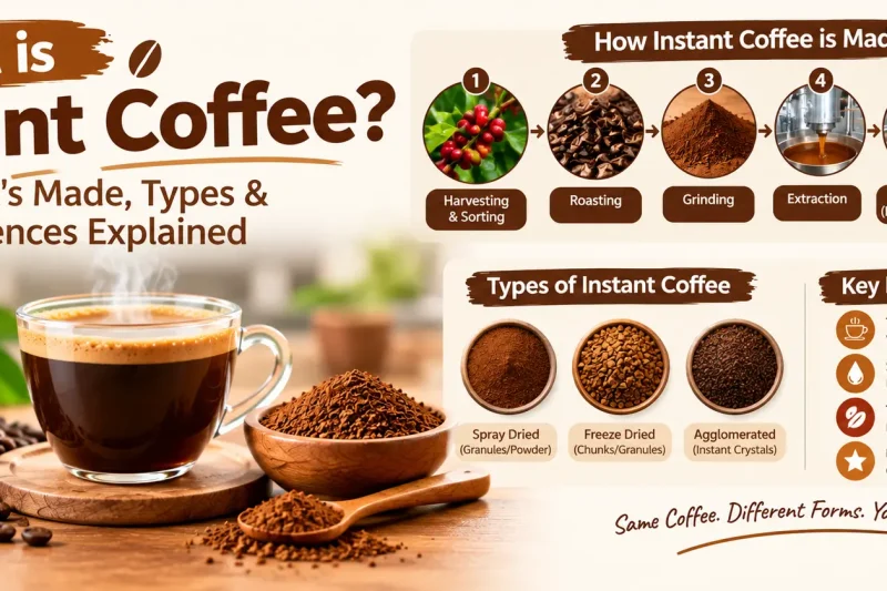 What is Instant Coffee? How It’s Made, Types & Differences Explained